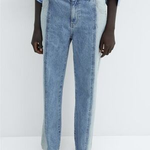 Mango two toned jeans size 16